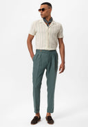 Banjul Striped Lapel Collar Regular Fit Shirt