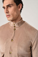 Regular Fit Mandarin Collar Jacket