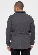 Lapel Collar Belt Detailed Coat