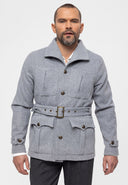 Lapel Collar Belt Detailed Coat
