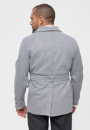 Lapel Collar Belt Detailed Coat