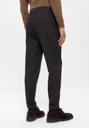 High Waist Pleated Trousers With Buckle Belt