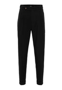 High Waist Pleated Casual Trousers