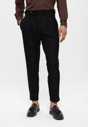 High Waist Pleated Casual Trousers
