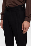 High Waist Pleated Casual Trousers