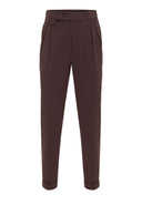 High Waist Pleated Casual Trousers