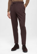 High Waist Pleated Casual Trousers