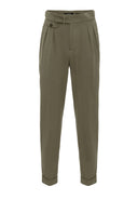 High Waist Pleated Casual Trousers