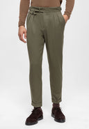 High Waist Pleated Casual Trousers