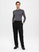 Plated Baggy Pant Trouser
