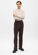 Plated Baggy Pant Trouser