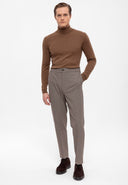 Elastic Waist Trousers Belt Detailed