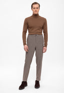Elastic Waist Trousers Belt Detailed