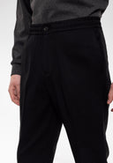 Elastic Waist Trousers Belt Detailed