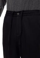 Elastic Waist Trousers Belt Detailed