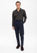 Elastic Waist Trousers Belt Detailed