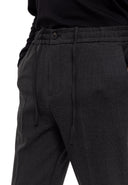 Elastic Waist Trousers Belt Detailed
