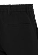 Elastic Waist Trousers Belt Detailed