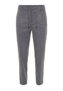 Elastic Waist Trousers Belt Detailed