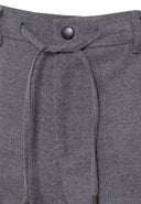 Elastic Waist Trousers Belt Detailed