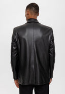 Faux Leather Blazer Jacket