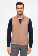 Mandarin Collar Waistcoat Thick Fabric Vest