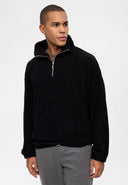 Half Zip High Neck Sweatshirt