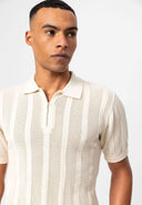 Noumea Vertical Texture Knit Polo