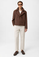 Clarimonds Cropped Double Breasted Trench Coat