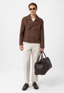 Clarimonds Cropped Double Breasted Trench Coat