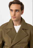 Clarimonds Cropped Double Breasted Trench Coat