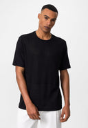 Fabrizio Crew Neck Ribbed Regular Fit T-Shirt