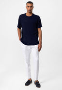 Fabrizio Crew Neck Ribbed Regular Fit T-Shirt