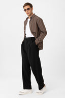 Anibal Striped Kent Collar Long Sleeve Shirt