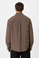 Anibal Striped Kent Collar Long Sleeve Shirt