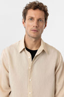 Liam Striped Long Sleeve Kent Collar Shirt