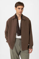 Eclipse Oversize Striped Kent Collar Shirt