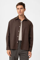 Jimin Loose Fit Long Sleeve Cotton Shirt