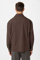 Jimin Loose Fit Long Sleeve Cotton Shirt