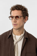 Ash Loose Fit Linen Viscose Shirt with Lapel Collar