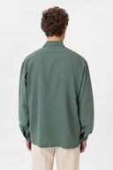 Ash Loose Fit Linen Viscose Shirt with Lapel Collar