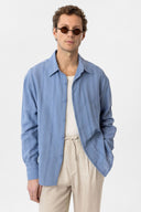Cristiano Loose Fit Long Sleeve Cotton Shirt