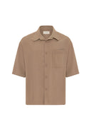 Ricardo Loose Fit Viscose Shirt with Kent Collar