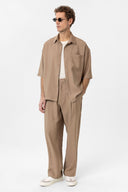 Ricardo Loose Fit Viscose Shirt with Kent Collar