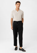 Jelani High Waist Belted Relaxed Fit Trousers