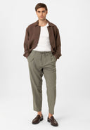 Jelani High Waist Belted Relaxed Fit Trousers
