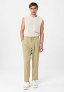 Jelani High Waist Belted Relaxed Fit Trousers