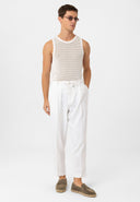 Jelani High Waist Belted Relaxed Fit Trousers