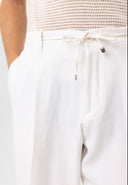Jelani High Waist Belted Relaxed Fit Trousers