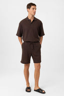 Nia Drawstring Cotton Blend Shorts